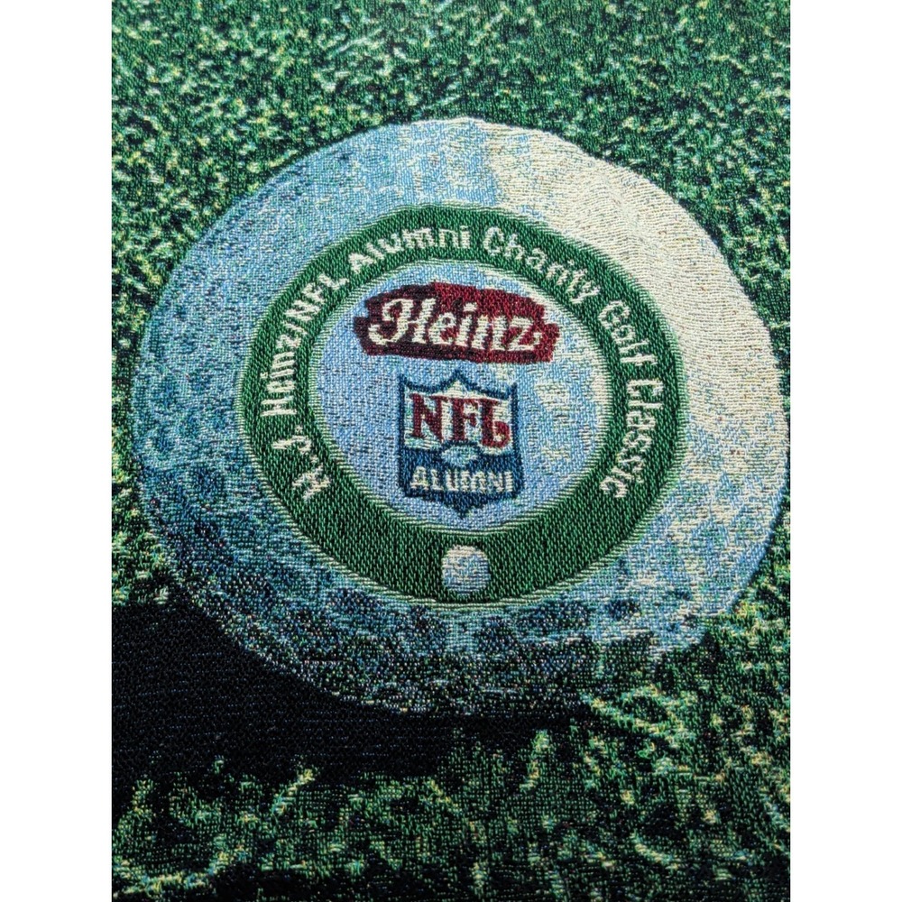 Vintage NFL Alumni Heinz Charity Golf Classic Blanket Tapestry 50x65 Rare
